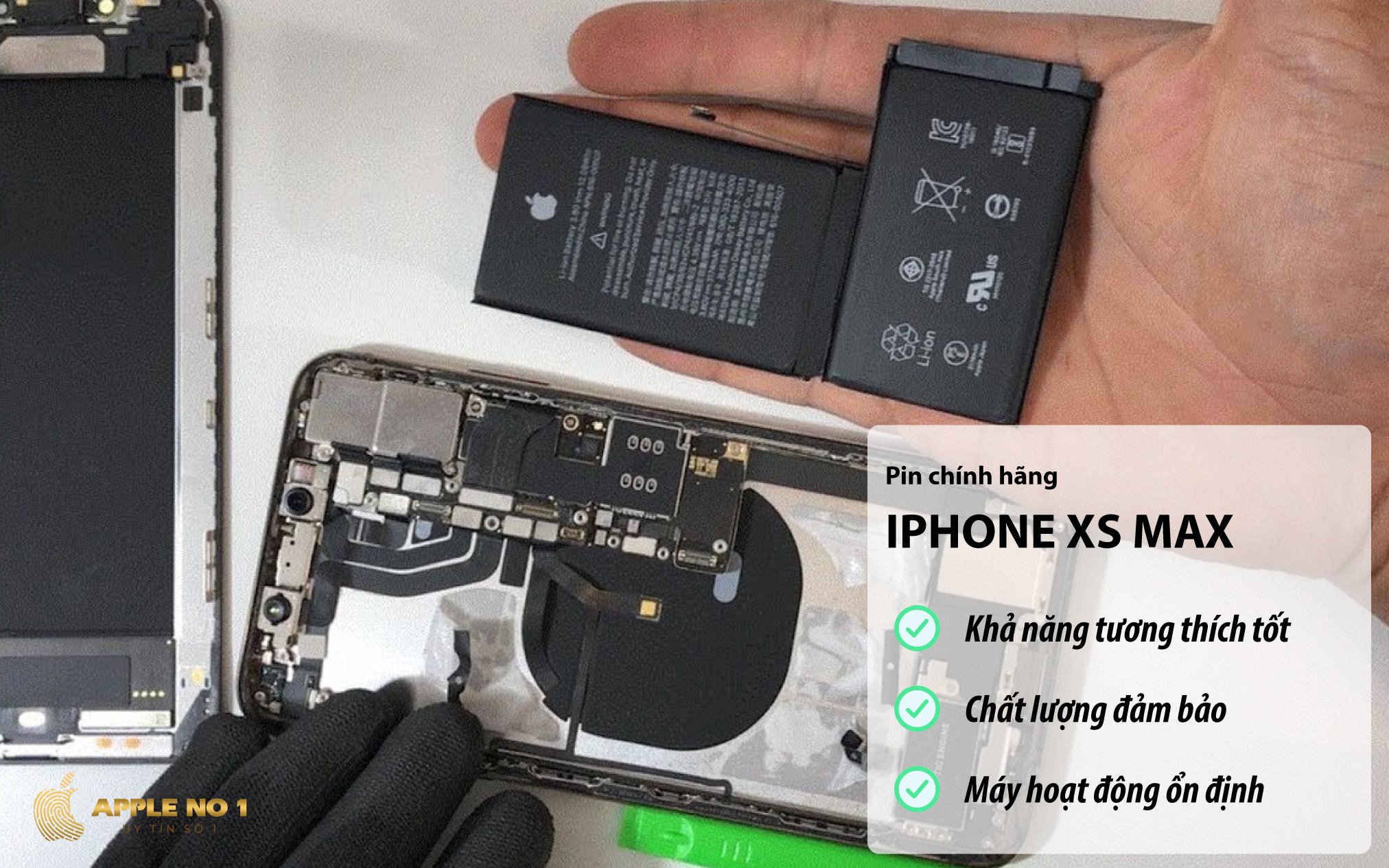 Vi sao nen thay pin iPhone Xs Max chinh hang dung luong chuan?