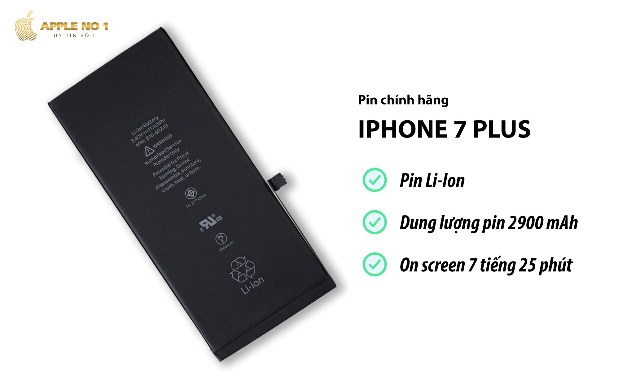 pin iphone 7 plus chính hãng Hà Nội