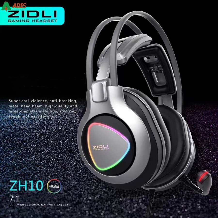 Tai Nghe Gaming Over-Ear Zidli ZH A10 (7.1) chinh hang gia soc