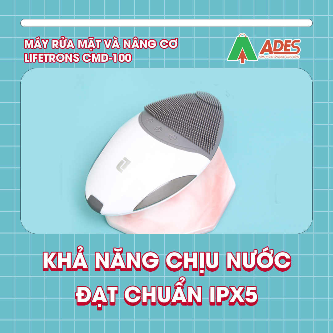may rua mat va nang co Lifetrons CMD-100 kha nang chiu nuoc