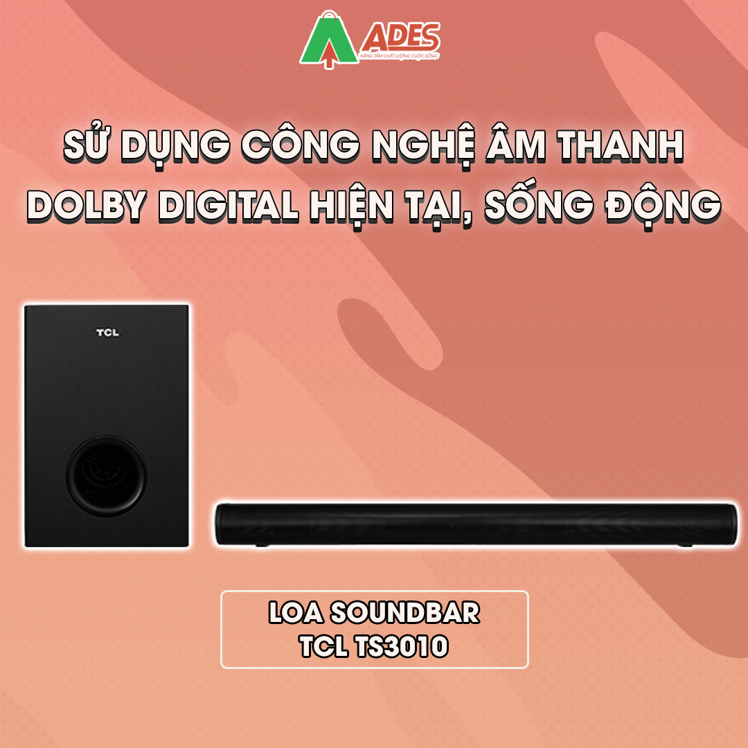 Loa Soundbar TCL TS3010 am thanh song dong